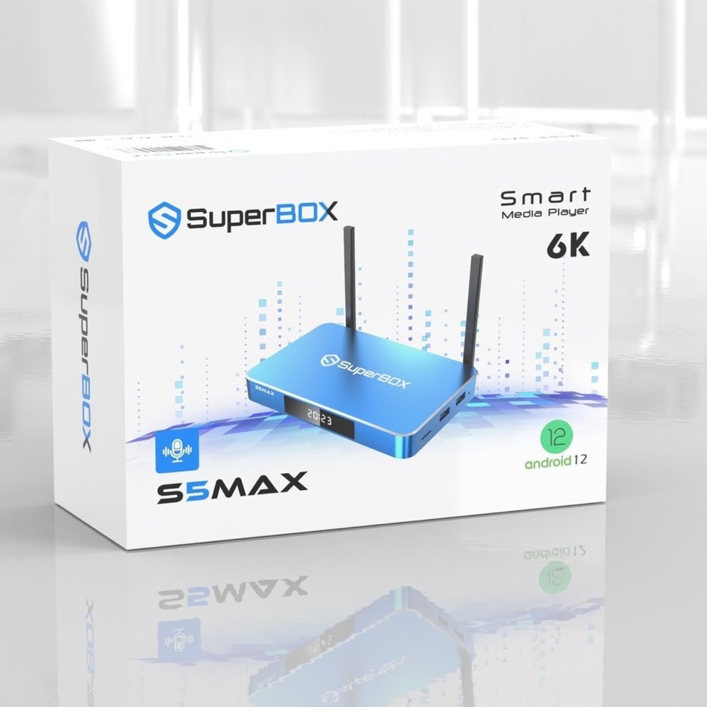SuperBox S5 Max media player. ***Brand new. Movies, Live TV, VOD